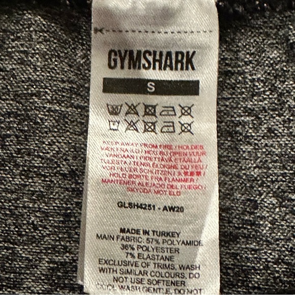 Gymshark Marled Charcoal Gray Flex Biker Athletic Shorts Women’s Size Small - Picture 6 of 7